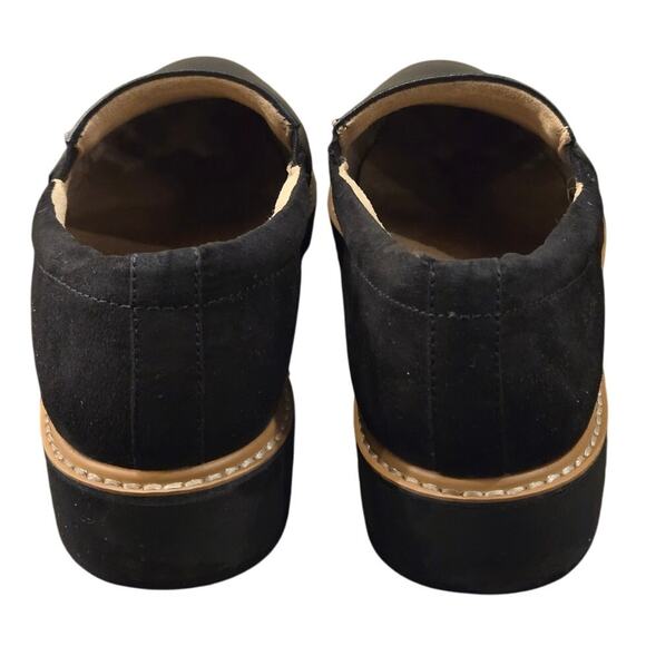Naturalizer Effie Platform Loafers Black Slip-on Womens Size 9 Wide Synthetic - Picture 4 of 8